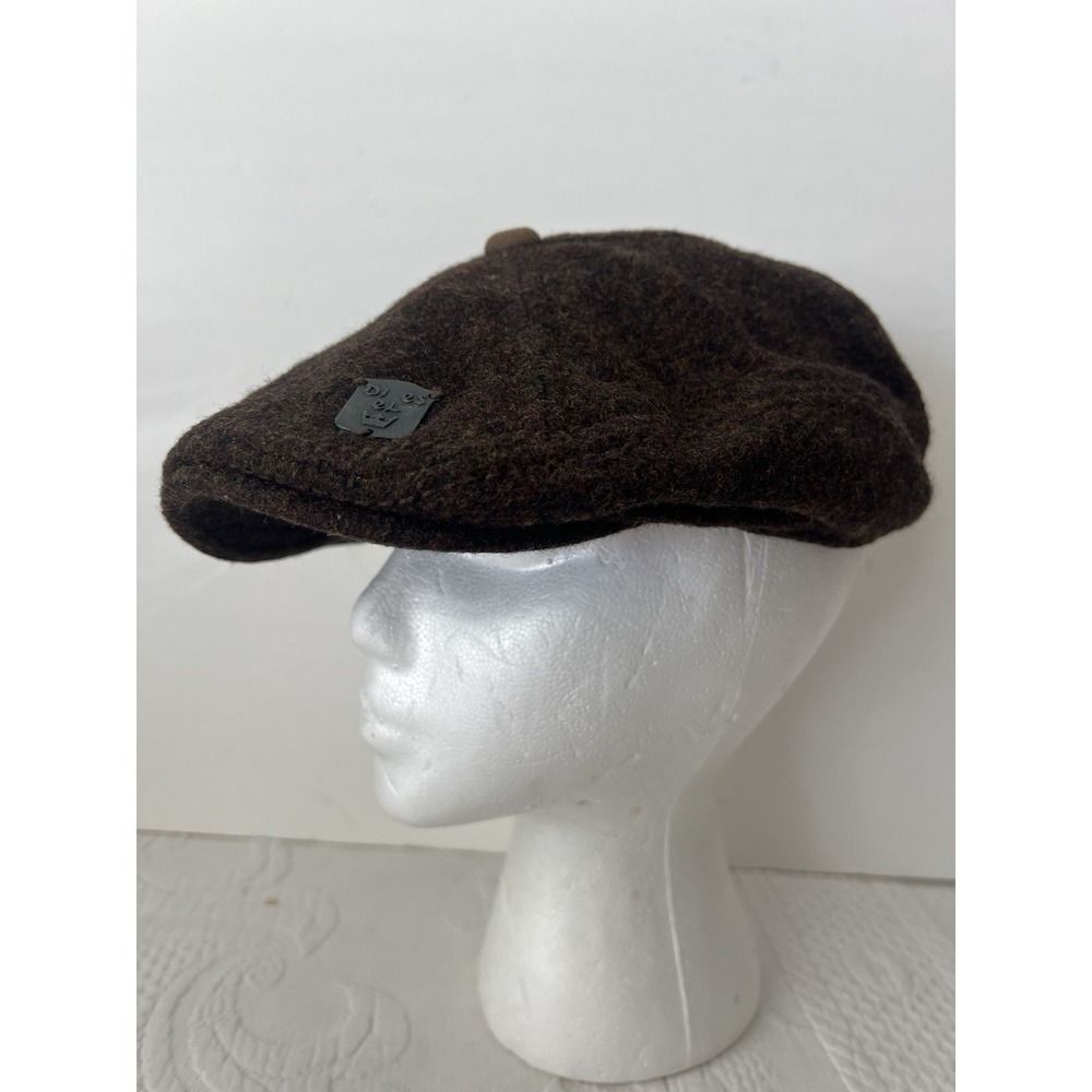 Vintage DIESEL Wool Newsboy Cap Brown Cabbie Flat Cap‎